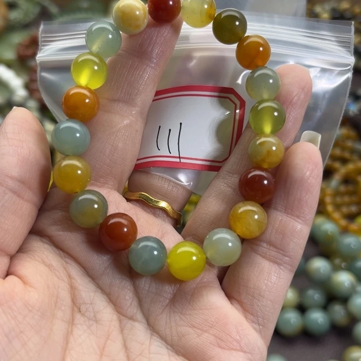 蛇纹石玉未镶嵌手链