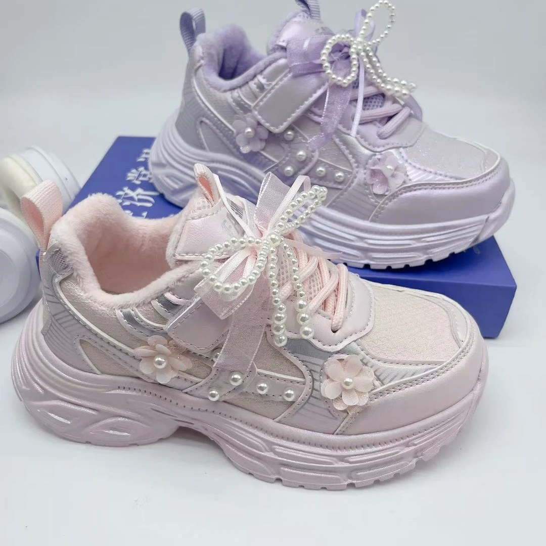 新款女童软底防滑时尚百搭公主风老爹鞋运动鞋