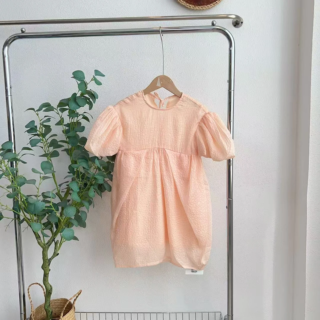 6180锁桔色连衣裙