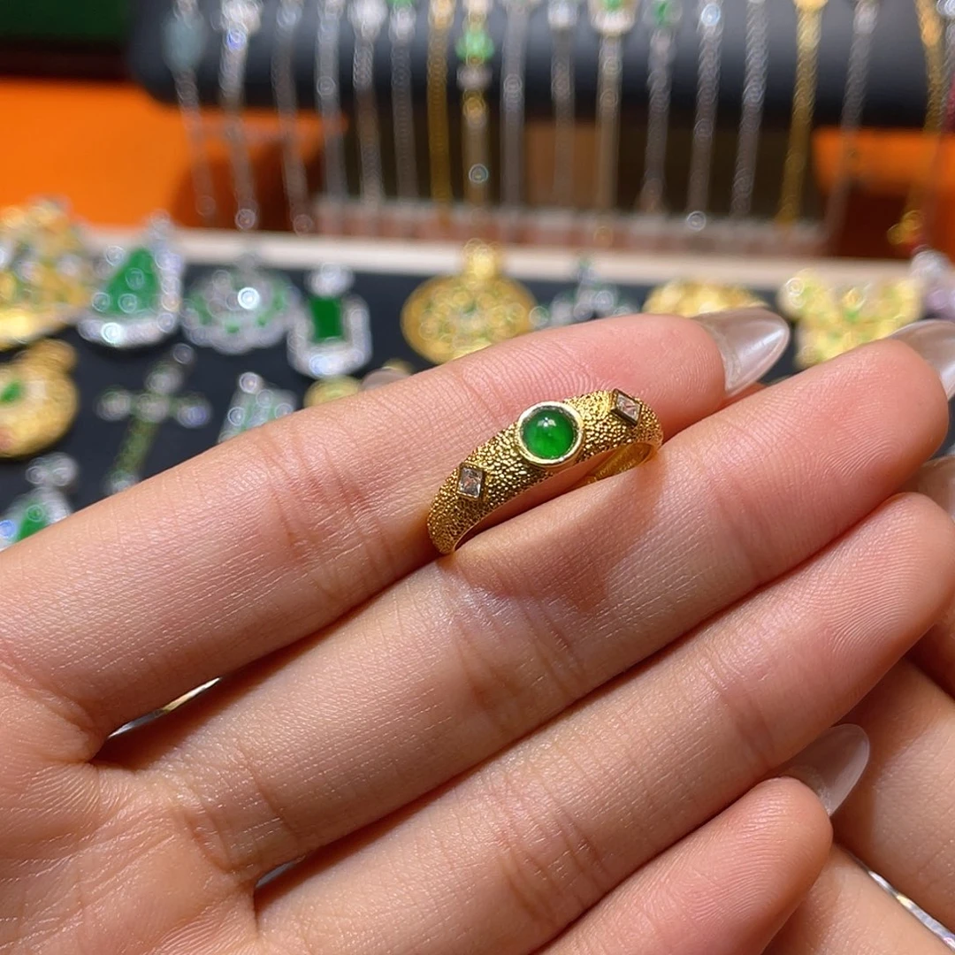 翡翠银S925镶嵌颈饰