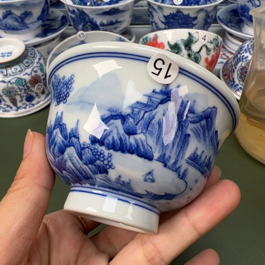陶瓷景德镇纯手工纯手绘茶具木木15