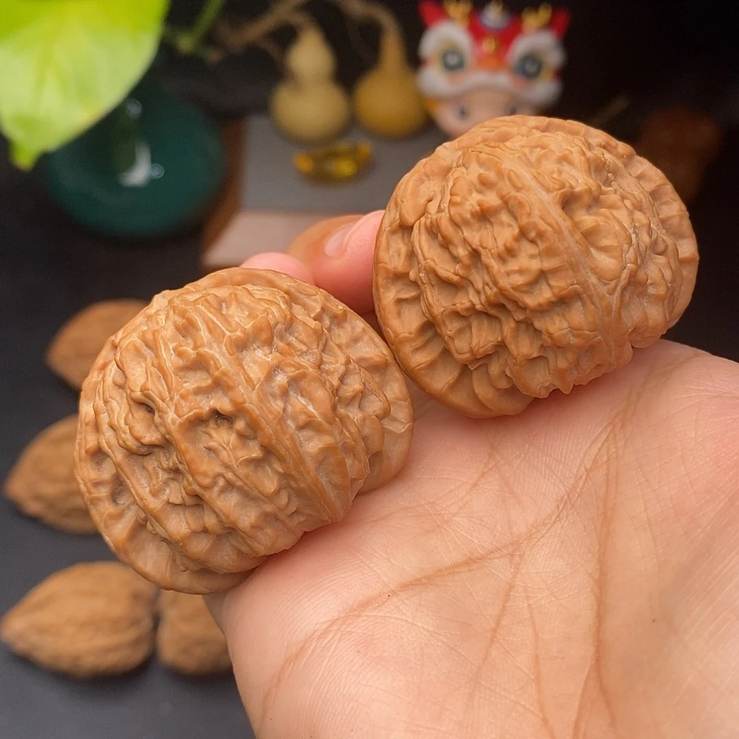把件文玩核桃球白全品42