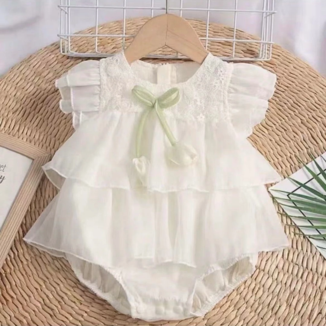 婴幼儿夏季吊带包屁裙新生儿夏天衣服女宝宝包屁衣