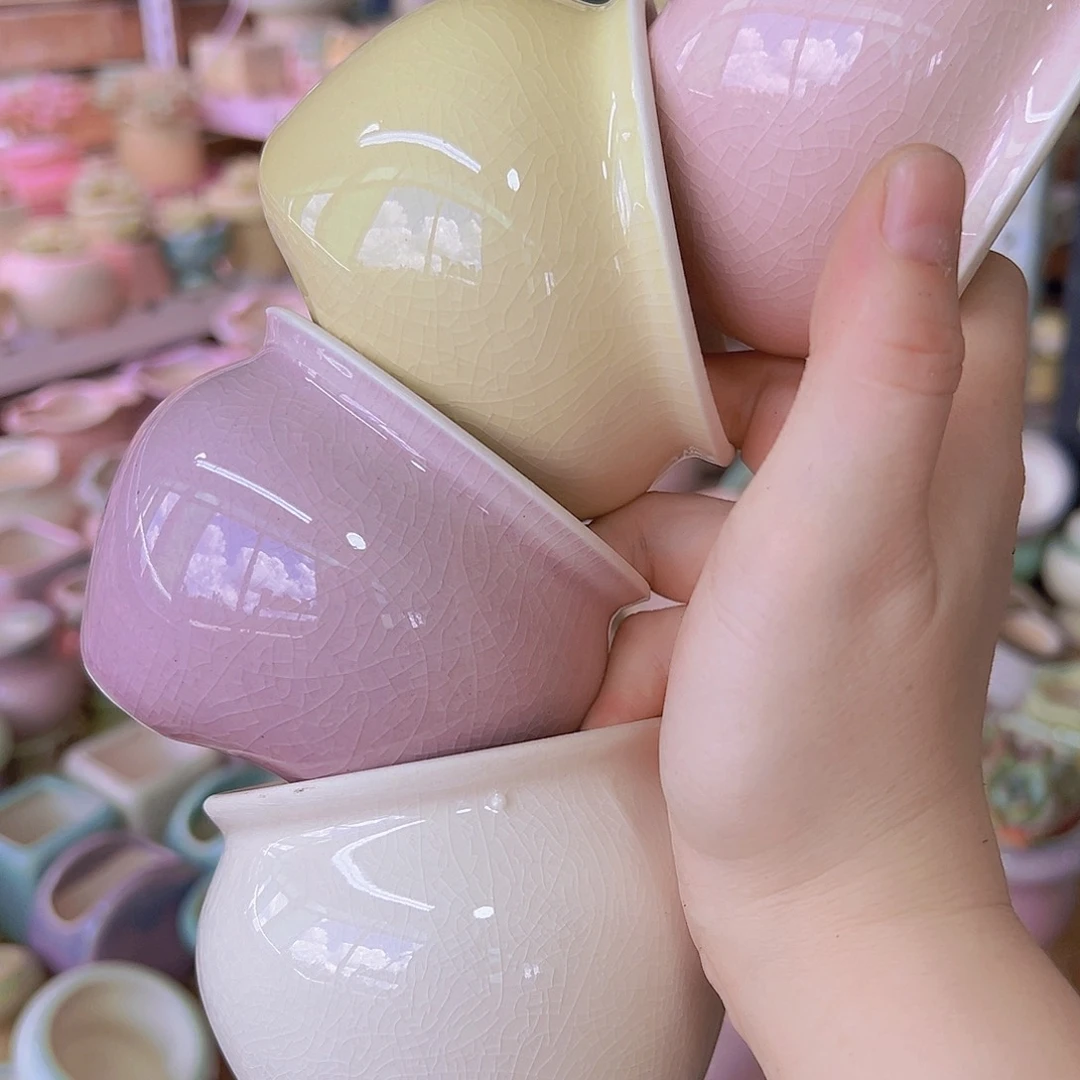 陶瓷花盆当场满12包邮