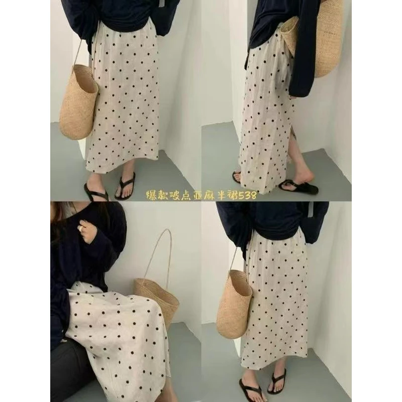 【宛若】夏季新款气质波点半身裙538