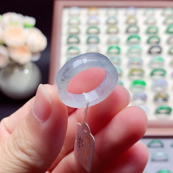 翡翠未镶嵌戒指15-16号