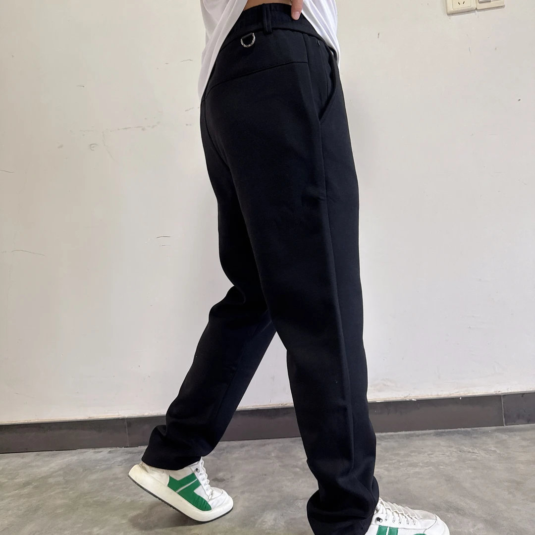 秋季男士棉质休闲运动平角直筒长裤，宽松运动百搭舒适，