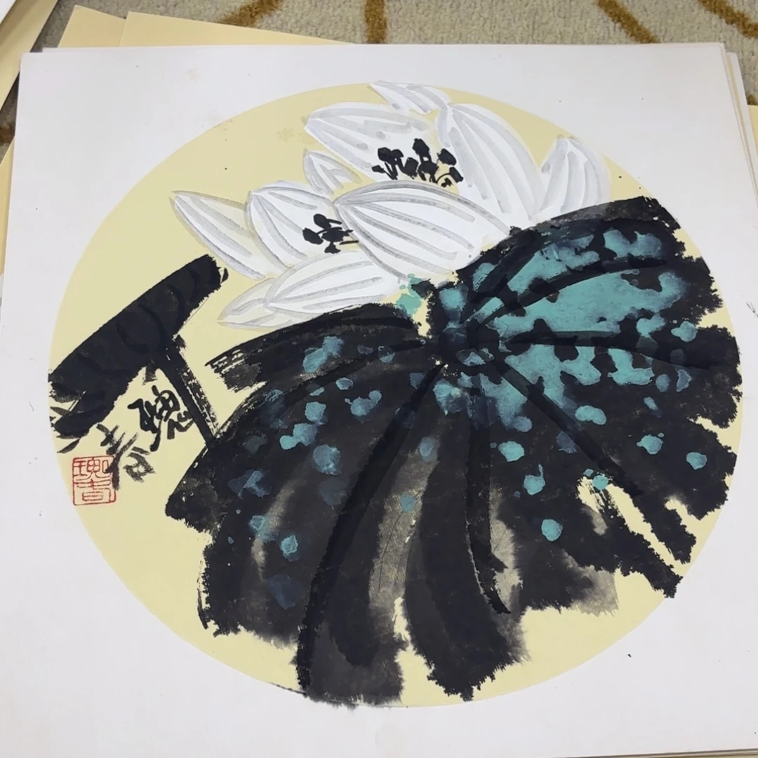 国画38-38卡纸作品艺