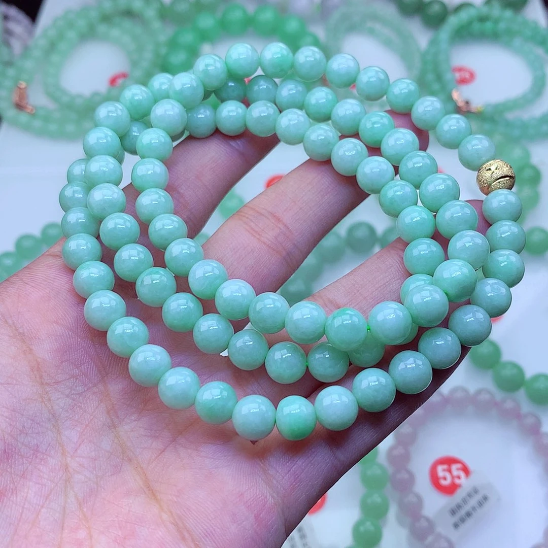 翡翠未镶嵌毛衣链