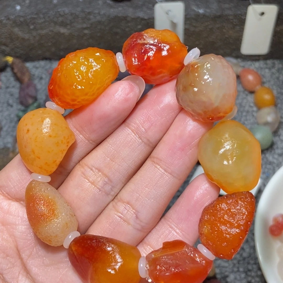 未镶嵌玛瑙/玉髓珠宝半成品