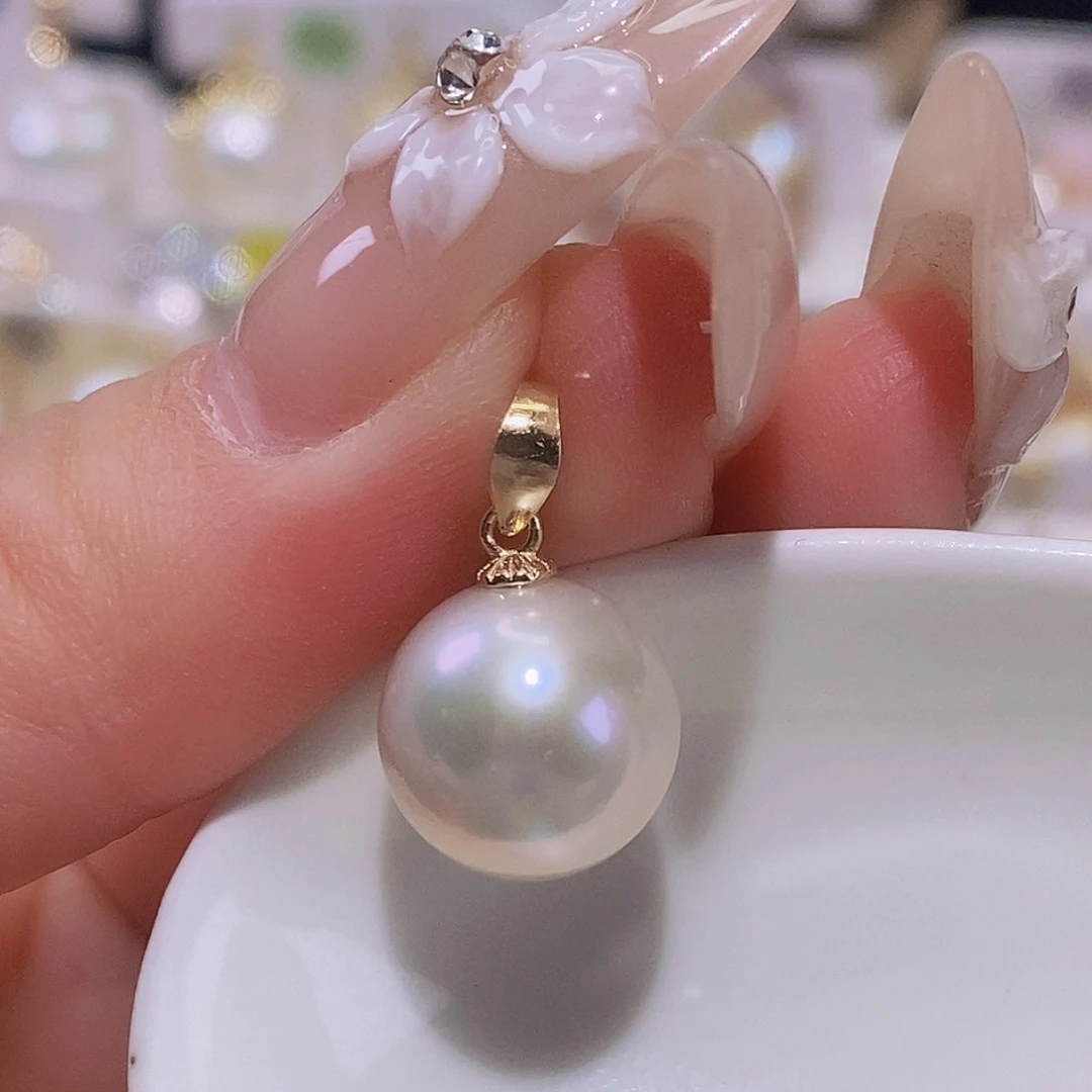 淡水珍珠颈饰银S925镶嵌