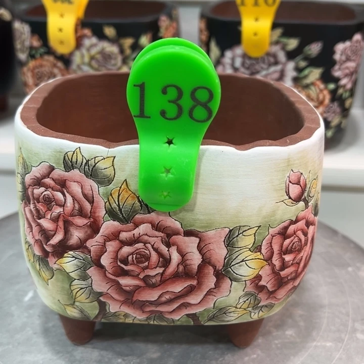 紫砂花盆水晶花盆138微瑕