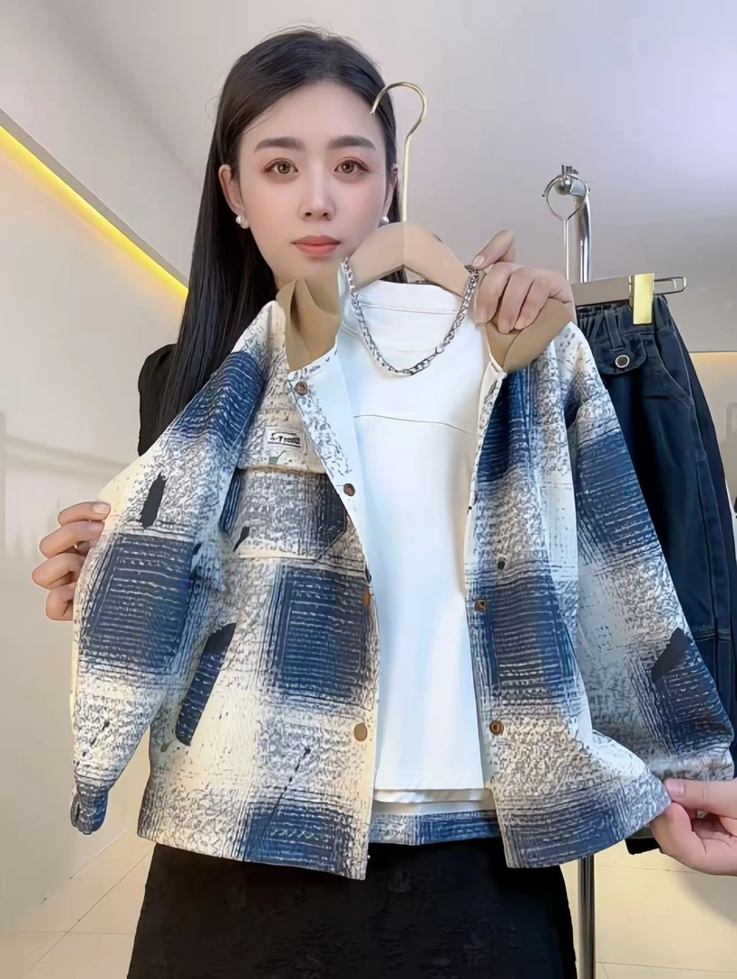 【实体品质】2025初秋新款儿童格子衬衫中大童衬衣潮流痞帅连帽外套