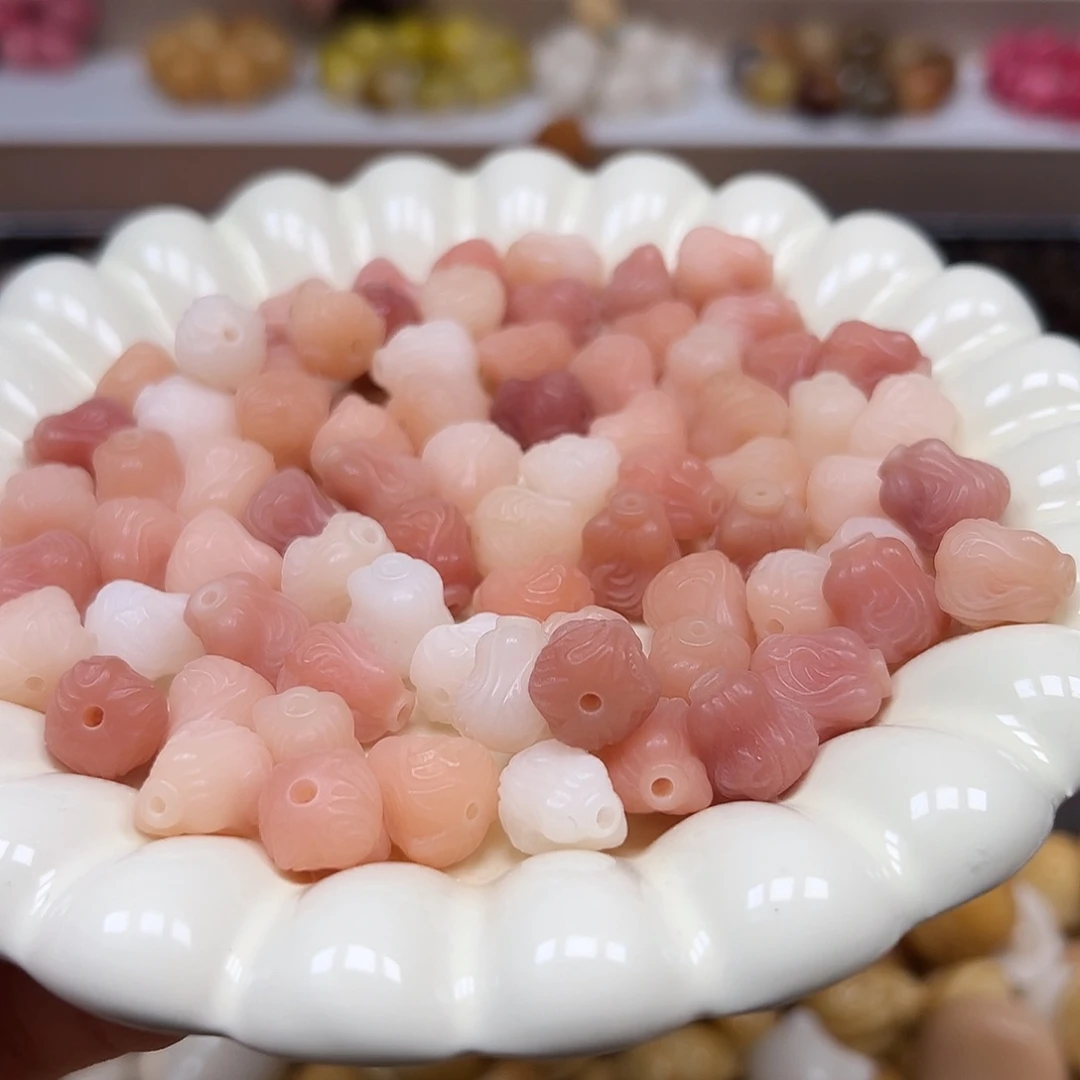 手串菩提根/象牙果粉白菜23颗