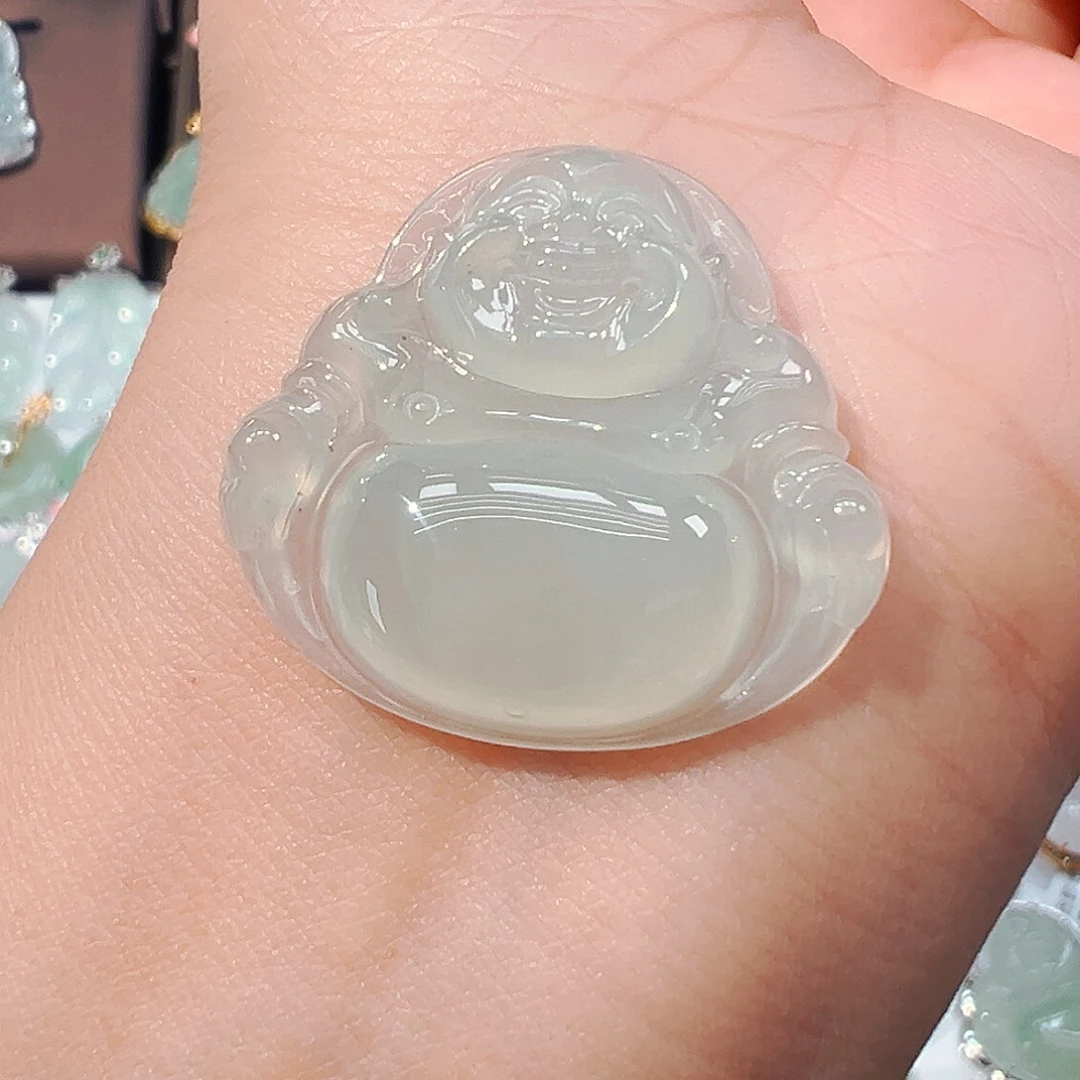 翡翠未镶嵌吊坠(不含链)佛公