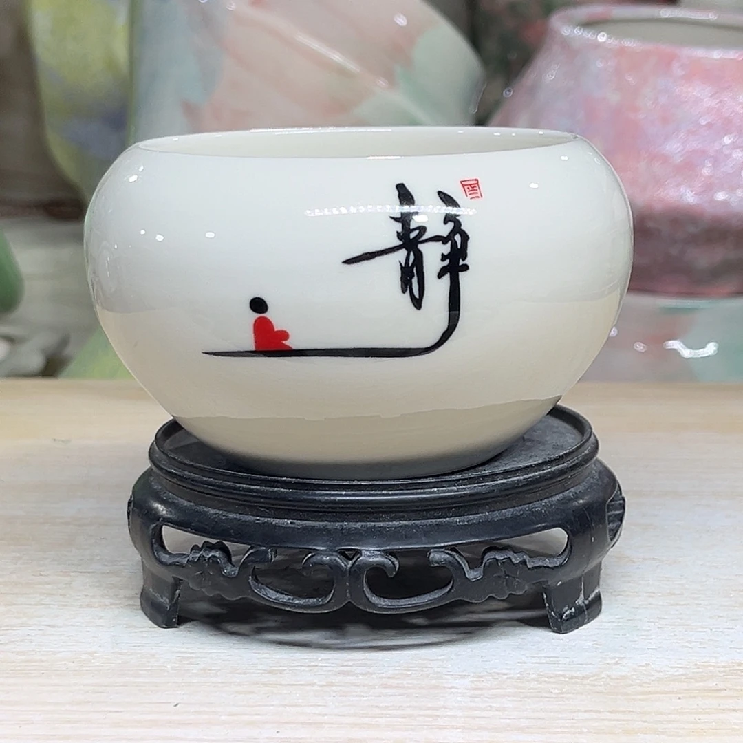 陶瓷绿植多肉微瑕花盆外口径：8*7