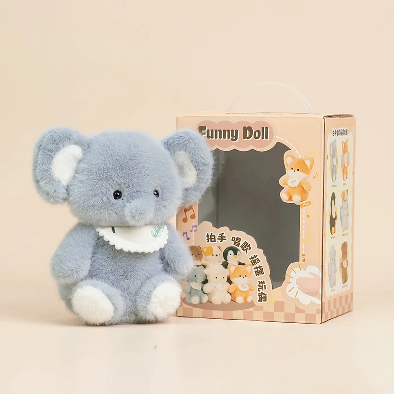 爆款同款拍手唱歌玩偶可爱玩偶生日礼物