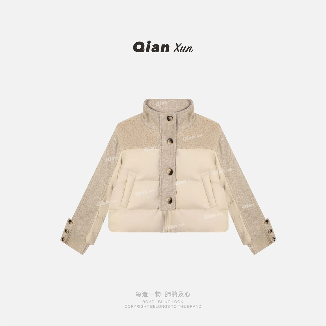 【千寻严选】秋冬时尚气质百搭洋气轻奢减龄小众羽绒服BBQ5YRF6575