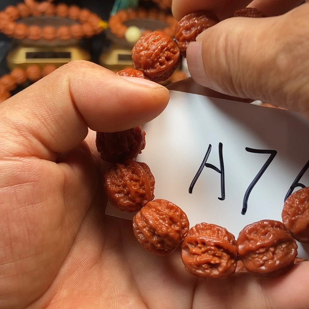 用***2文玩核桃手串八棱18