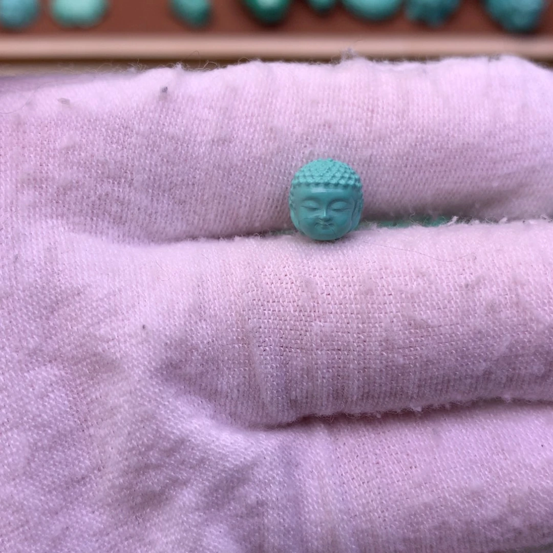 原生态散珠配珠宝宝佛头卡8