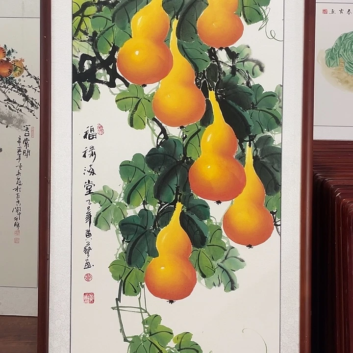 国画带框尺寸63*123厘米
