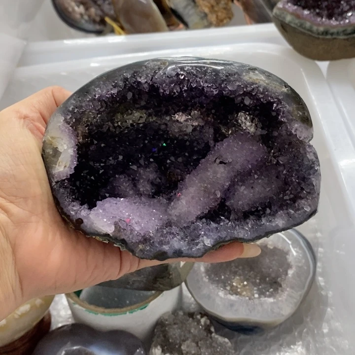 紫晶珠宝半成品未镶嵌