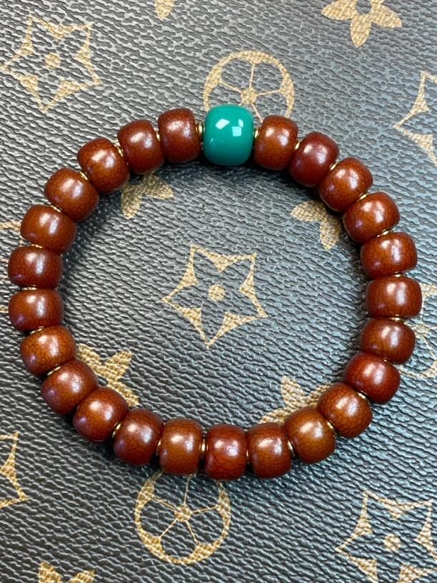 藏区纯手盘老菩提根手串