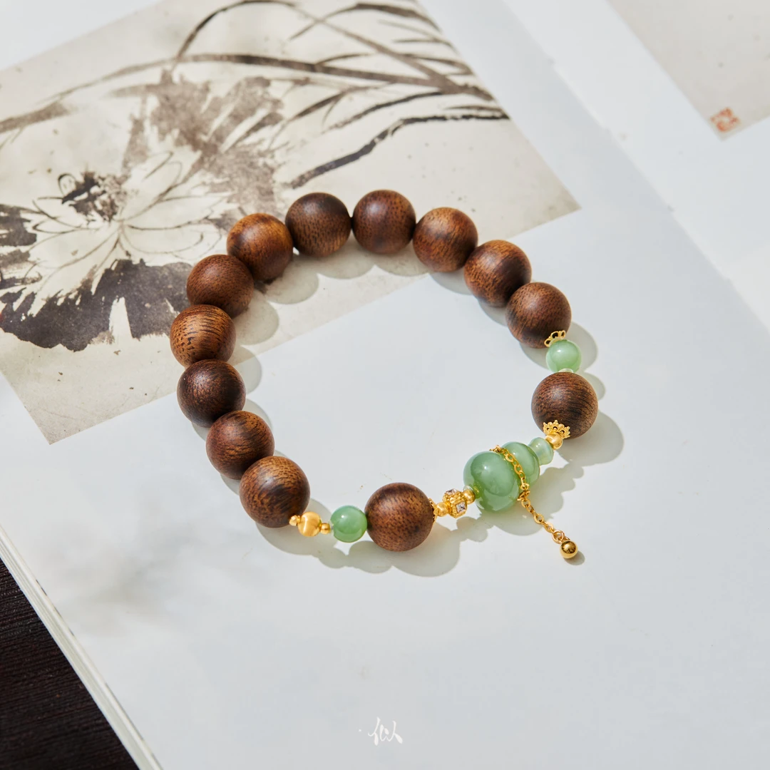 L【和风】·似梓珠宝· 18K碧玉葫芦手串  XYGD083009-C