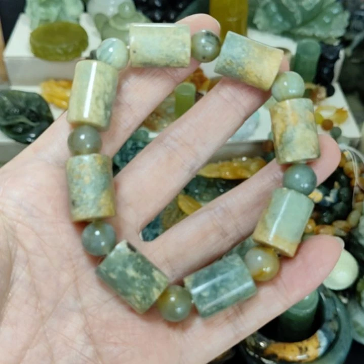 未镶嵌岫玉手串手串