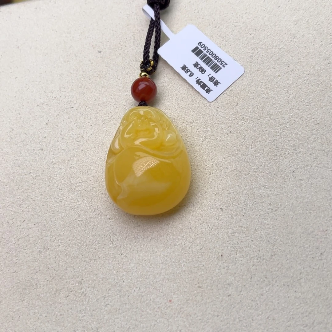 蜜蜡颈饰未镶嵌佛公