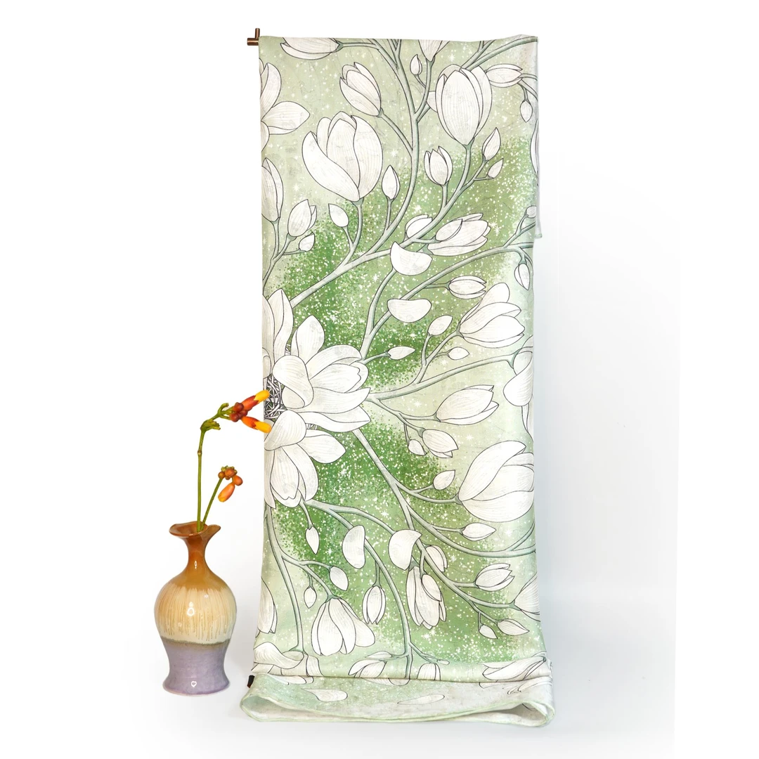 suluo/苏罗|花香馥郁|苏罗®方巾花罗桑蚕丝披肩花罗丝巾百搭围巾