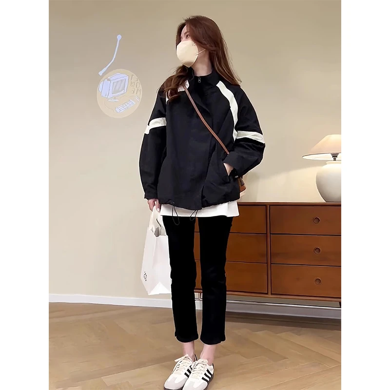 短款冲锋衣外套女春季新款2025年爆小个子薄款休闲春装棒球服夹克