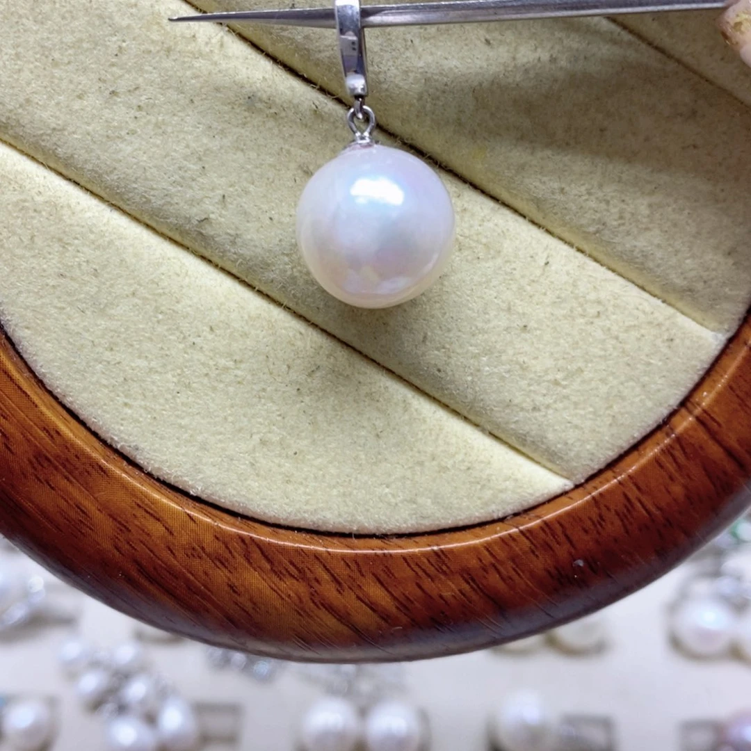 耳饰淡水珍珠银S925镶嵌