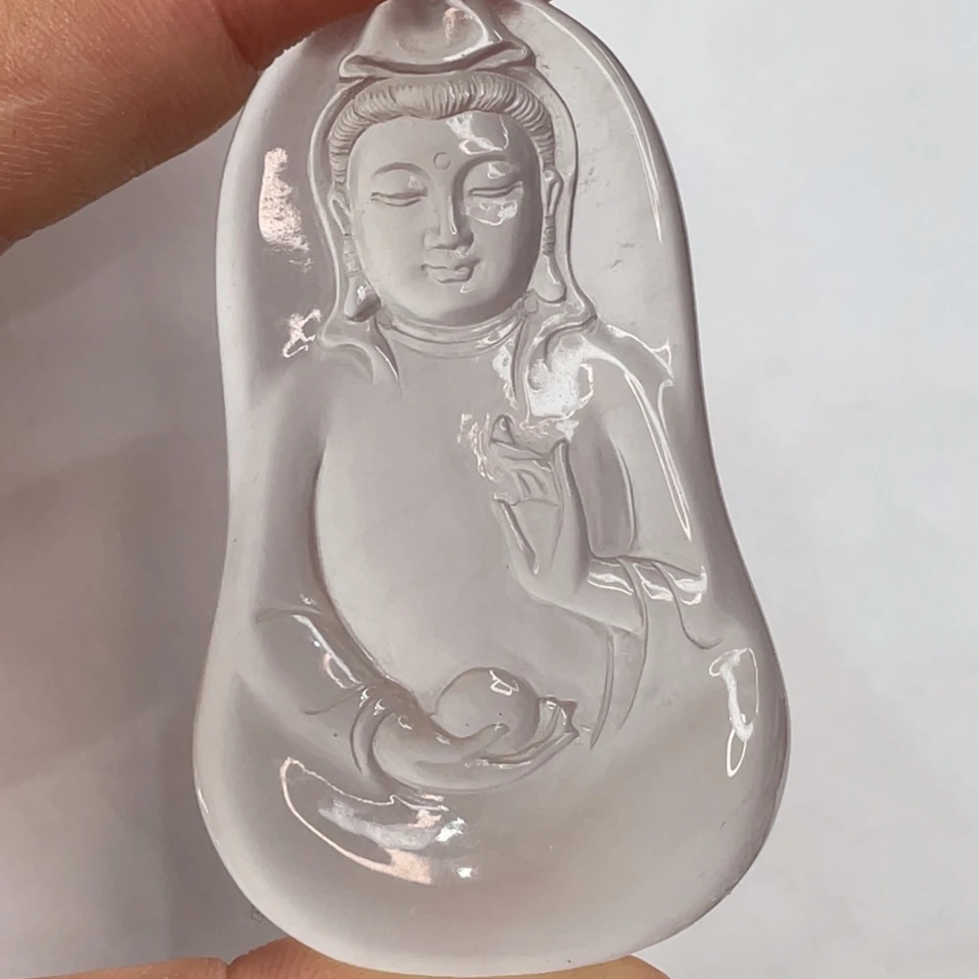 石英质玉未镶嵌素衣61*37*8仅一单