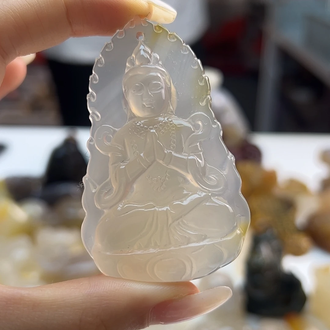 玛瑙/玉髓未镶嵌吊坠(不含链)