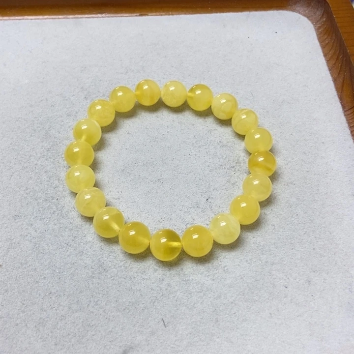 蜜蜡未镶嵌裸石手串