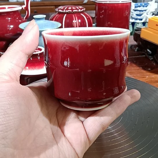 景德镇纯手工郎红竹节