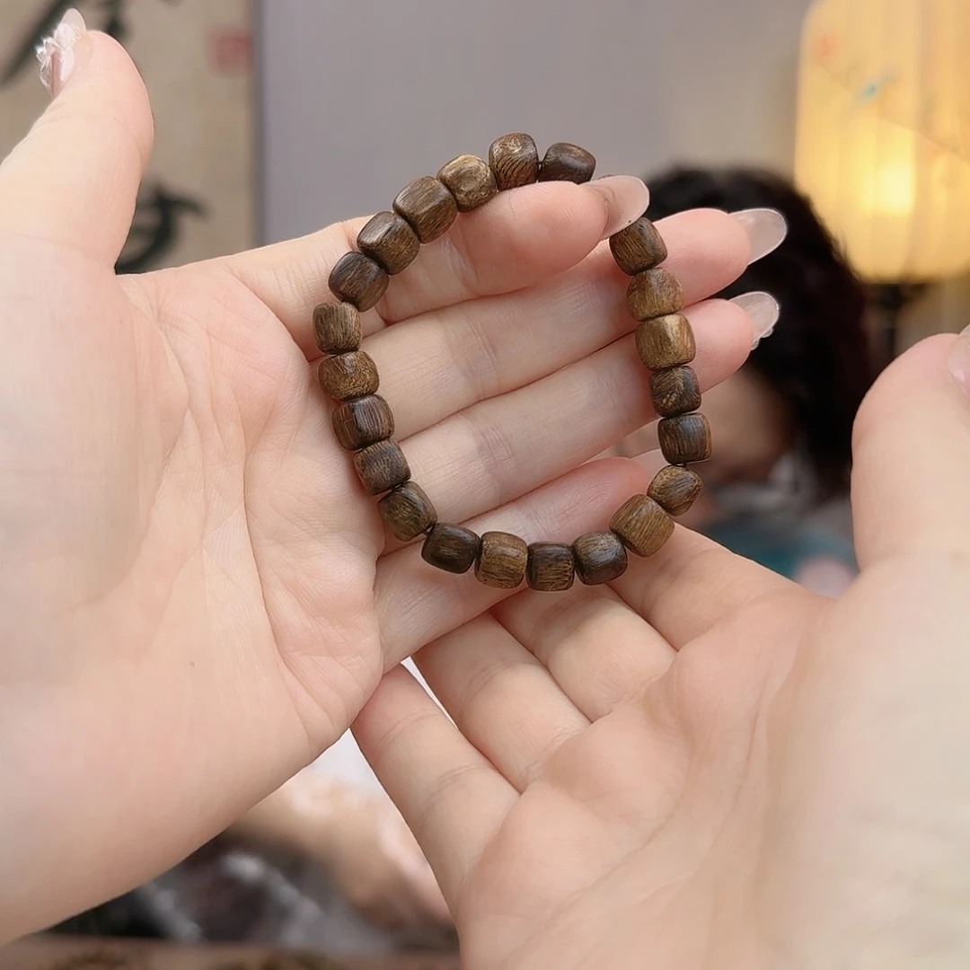 沉香碎屑沉香凡**物紫奇楠方糖单圈