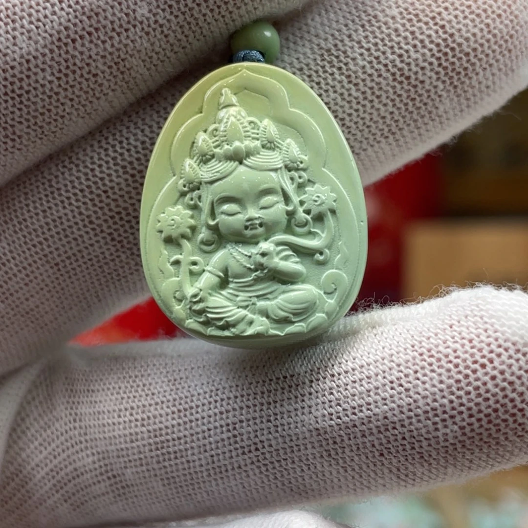绿松石未镶嵌挂件