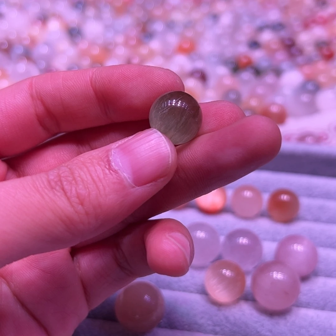 水晶兔毛水晶单珠未镶嵌L****.兔毛水晶单珠