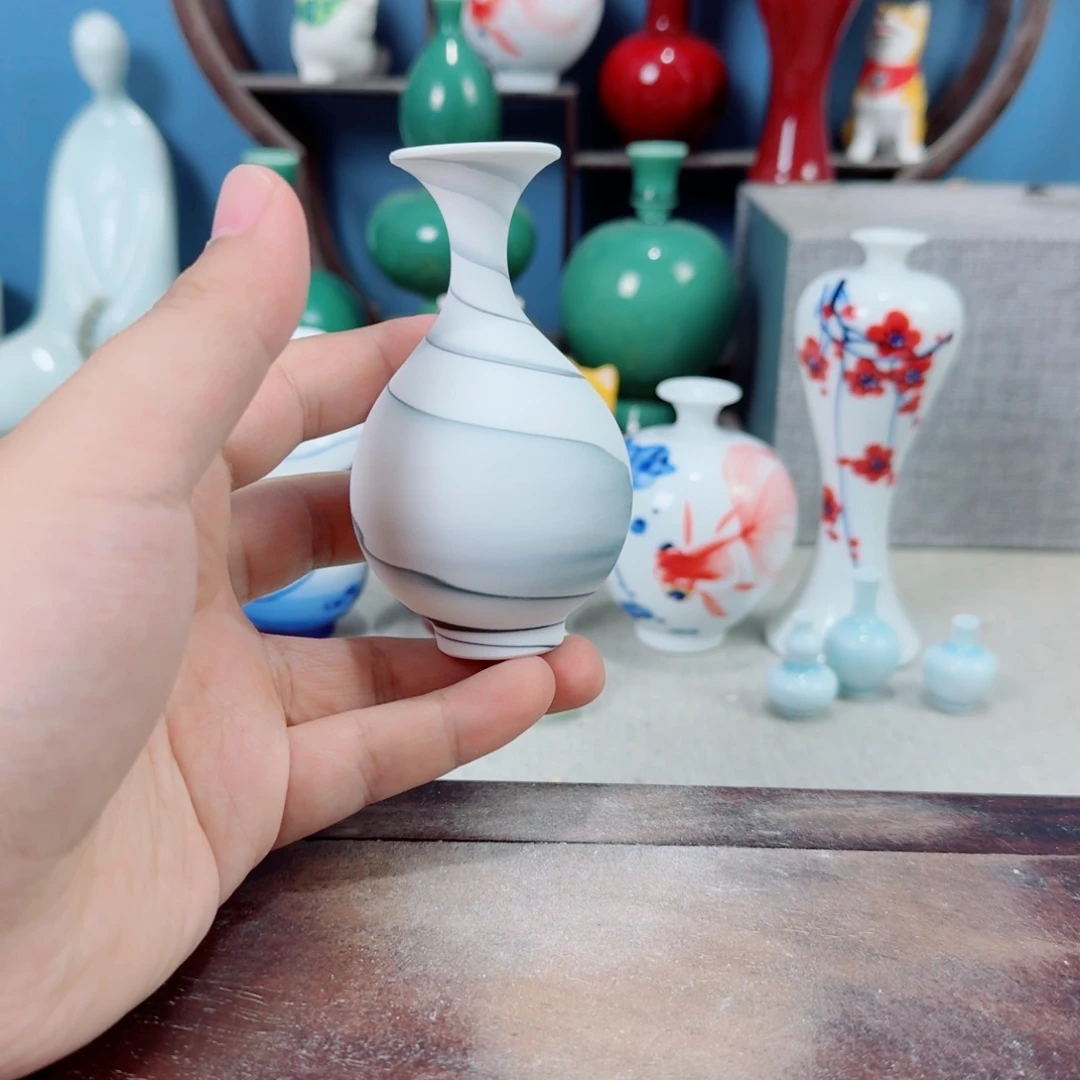陶瓷手工小花器摆件