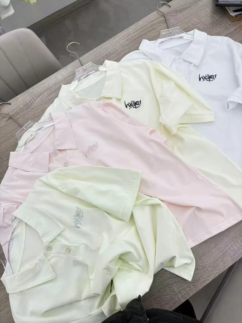 F147佳音儿童夏季h字母短袖POLO衫