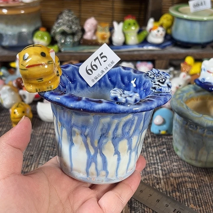 口8 手工花盆满30包邮