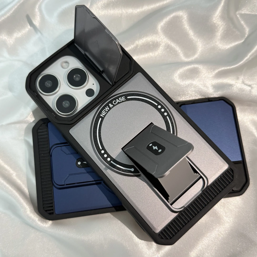 全包防摔iPhone17promax保护壳磁吸16带支架全包15四角气囊手机壳