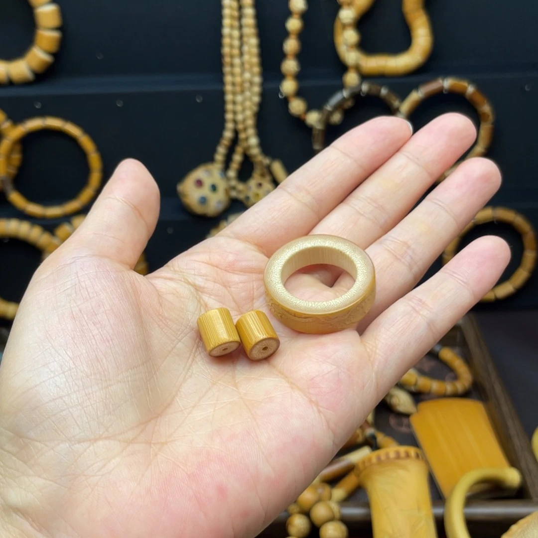 竹大*子20.3竹指环雕刻山水