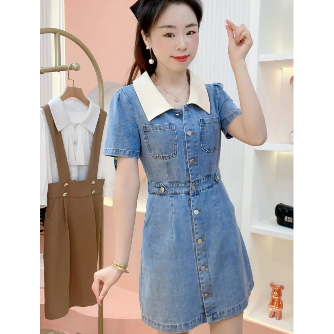 小个子仔连衣裙2025今年流行新款夏装质感高级感轻奢漂亮裙子女