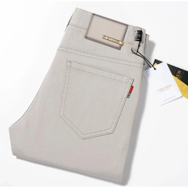 【总载灰】秋季新款牛仔裤男款爆款男士修身直筒弹力百搭休闲裤子男