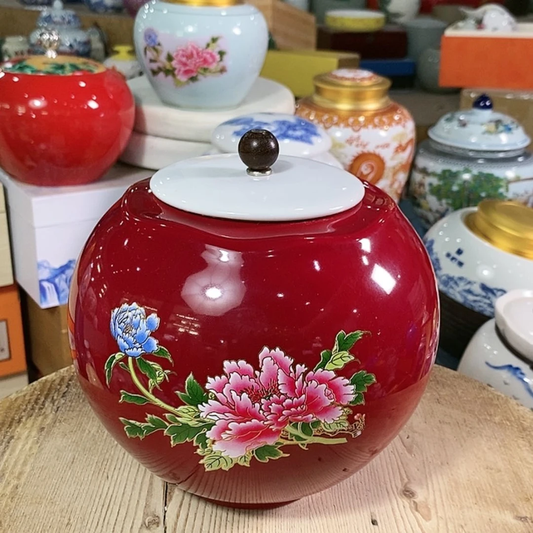 【闪购商品】瓷片陶瓷茶叶罐密封罐