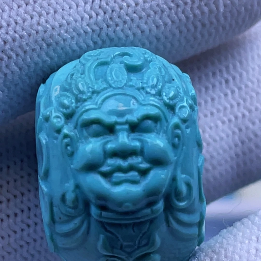 绿松石未镶嵌天然原矿绿松石雕件