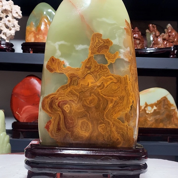 石材高34厘米宽18厘米